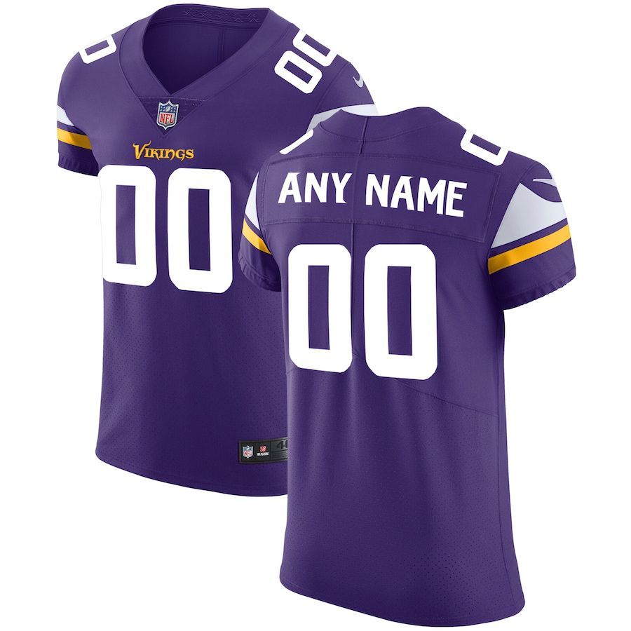 Men Minnesota Vikings Nike Purple Vapor Untouchable Custom Elite NFL Jersey
